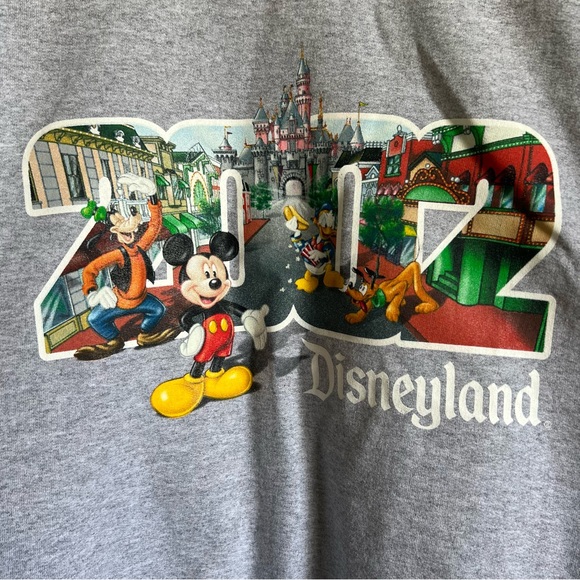 Vintage Disneyland Sweatshirt Adult XL Gray 2002 Mickey, Pluto, Donald, Goofy - Picture 9 of 9